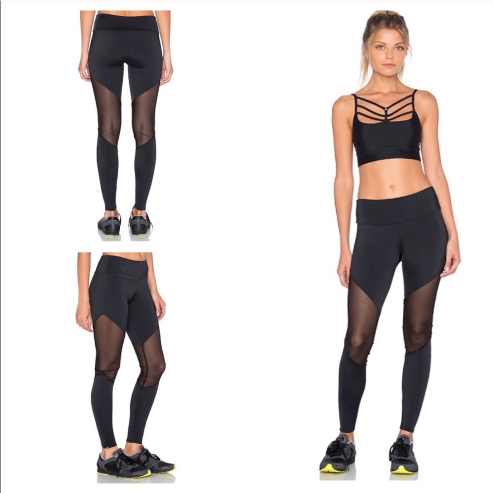 Onzie track legging black mesh xs